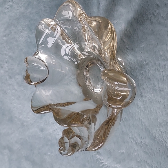 Art glass dish ashtray  .. beautiful retro vintage look - Picture 3 of 13